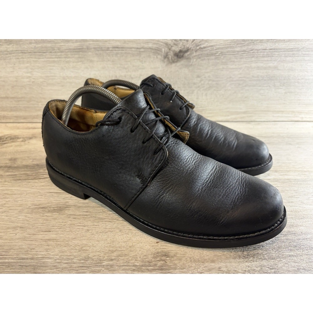 HS Trask H8504-001 Black Leather Lace Up Oxford Shoes Men's 10 M Dress